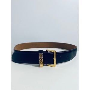 Moschino Vintage 90s Black Charm Belt L